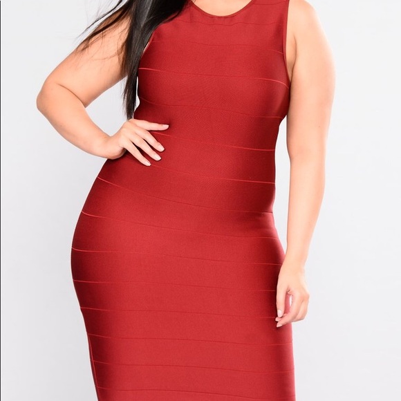 Red Bandage Dress - Picture 2 of 4